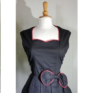 Vintage Retro Dixie 50s Pinup Black Dress #26